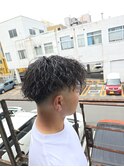 大分中央町メンズパーマカットツイストスパイラルスキンフェード