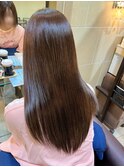 京都美容室 髪質改善 ブラウンカラー