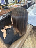 夏に向けて明るく!白髪ぼかしハイライト