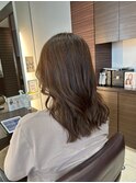 アッシュベージュブラウン×ハイライト