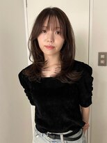 エンリッチヘア(enrich hair)&nbsp;ミディアムレイヤー　レイヤーカット　ダークグレージュ