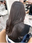 ニュアンスカラーグレージュ艶髪スタイル