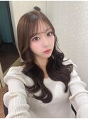 韓国風巻き髪レイヤー