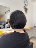 縮毛矯正ショート11.29黒髪