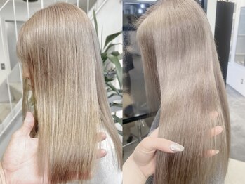 ラック 表参道(LUCK)の写真/《ブリーチ毛でもうる艶仕上げに》種類豊富なトリートメントから髪のダメージや理想の質感に合わせて提案◎