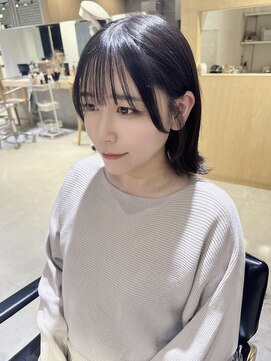 【Lei川津】ダークグレージュ×外ハネボブ