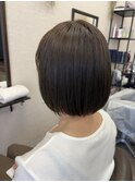 グリーンカラー/ダークアッシュ/似合わせカット/鎌取