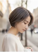 大人可愛い20代30代40代小顔ひし形ボブ前下がり