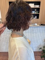 リールヘアー 香椎店(rire hair)&nbsp;大人女性 レッドブラウンウェーブ