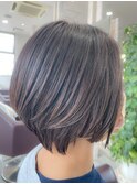ショート ボブ グレージュ アッシュ 20代30代40代50代