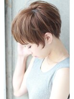 ドアベルヘアリビング(Door Bell hair Living) エアリーグレージュ×ノーブルマッシュ丸みショート