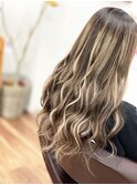 ロングバレイヤージュ☆#ヘアカラー#3Dカラー#ニーナビジョン