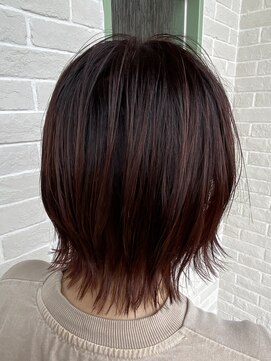 ヴァニラノースヘアー(vanilla#NORTH HAIR) Bob×赤髪×インナーカラー