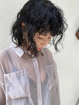 ラボ(Ravo) 根元からパーマ×ボブ×オン眉