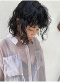 根元からパーマ×ボブ×オン眉