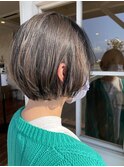韓国風 丸みボブ