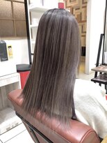 クアトログランシュ ひたちなか店(QUATRO×GranCieux)&nbsp;エアタッチバレイヤージュ×プラチナベージュ