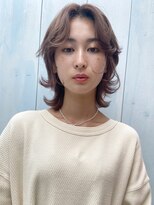 アイティーバイアルバム 松戸店(IT by ALBUM)&nbsp;外ハネレイヤースタイル_ミニウルフテラコッタ_28729