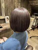 ヘアメイク Y-21 青葉台店&nbsp;ボブ　×　セピアグレージュ