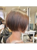 Lond fleur林　くびれヘアボブウルフショートボブアースカラー