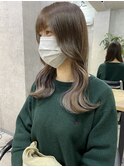 仕事・学校も問題無し！結んで隠せるインナーカラーホワイト