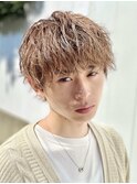 無造作スパイラルパーマソフトツイストスパイラルパーママッシュ