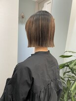 トゥーリ 薬院店(tuuli)&nbsp;tuuli miyu 縮毛矯正で切りっぱなしボブ//20代30代40代50代