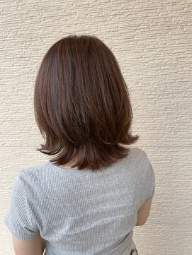 ジップ 浜田店(zip) 外ハネミディアム × 20代カジュアルガーリー