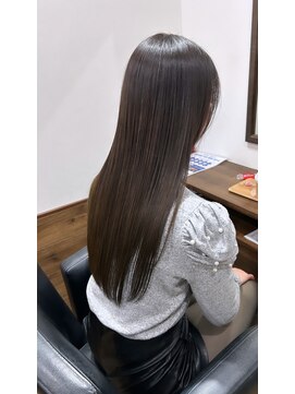 ハピネス クローバー 八木店(Happiness CLOVER) 髪質改善アースカラー 艶髪 レイヤーロング