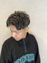 髪工房ケンズ 上新庄(髪工房ken's)&nbsp;アップバング７：３メッシュ