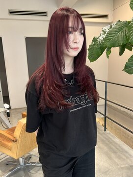 ディーカヘアー(Di KA HAIR) ワインレッド/YUDA/@dattyon