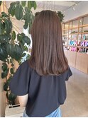20代30代大人かわいいモカベージュナチュラルロブヘアー美肌