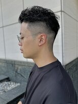 エクファフォーメン(EX-FA FOR MEN)&nbsp;カルマパーマ/ベリーショート/ダークアッシュ/ニュアンスパーマ