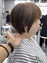 ビューブルー 亀戸錦糸町(VIEW BLUE)&nbsp;美髪シアーカラーピンクブラウンショートカット切りっぱなしボブ