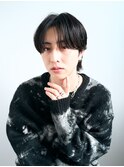 ダークアッシュ/ニュアンスパーマ/韓国マッシュ/センターパート