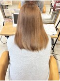 シルキーベージュ×ケアブリーチ×ダブルカラー×脱白髪染め