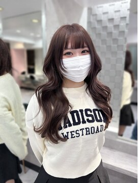 ジーナ 名駅(XENA.) ラベンダーベージュ/ベージュカラー/ブリーチカラー