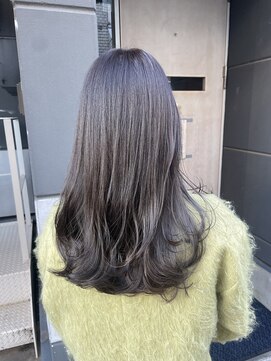 ピルボックス(PILL BOX) レイヤーカット/オリーブベージュ/ワンカール/ハッシュカット