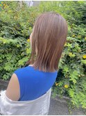 切りっぱなしハイライトボブ