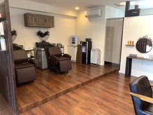 カラーズカフェ 前橋店(Colors cafe)の雰囲気（シャンプー台スペース【前橋／髪質改善／グレイカラー専門店】）