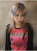 レイヤーカット/ウルフ/ホワイトブロンド/外ハネボブ/美髪