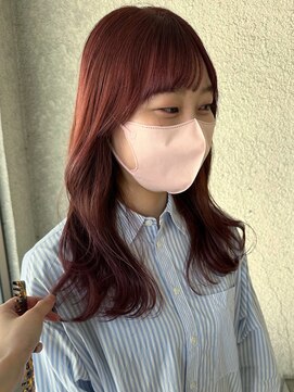 ガーデンヨコハマ(GARDEN YOKOHAMA) ローズブラウンチェリーモーヴピンクラウンドバングブリーチなし