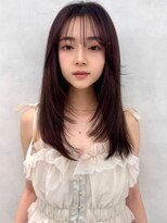 アッシュ 中野店(Ash) イメチェン/似合わせカット/フルバング/レッドブラウン/中野