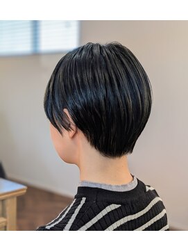 シースルーバングマッシュショート