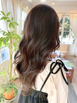 TJ天気予報 3t 日進店 セミロング/暗髪/透明感カラー/艶感/艶髪/巻き髪スタイル