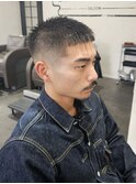 クロップ × デニム