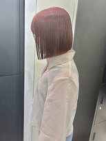 ケンジ 横浜(KENJE) ボブヘア/ミニボブ/ストレート/オレンジ/暖色カラー