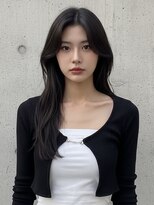 エイチ ウルフカット 大阪梅田(811)&nbsp;レイヤーボブヘアカラーバレイヤージュ50代くるみちゃんヘア
