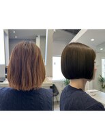 ユニクオン 金沢香林坊(UNIKUON) 髪質改善 水素カラー シルクストレート 金沢 艶髪