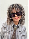 ボブヘアのスパイラルパーマ・ハイライト